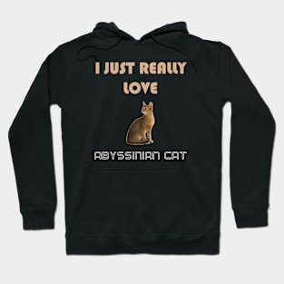 I Just Really Love Abyssinian Cat Hoodie